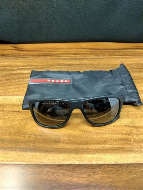 PRADA Sunglasses SPS 12U Black 